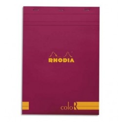 RHODIA Bloc coloR agrafé...